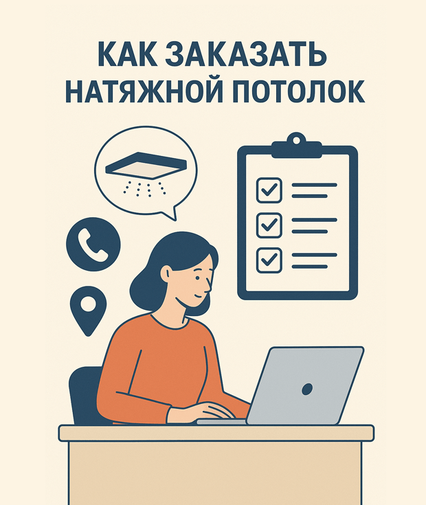 как заказать натяжной потолок